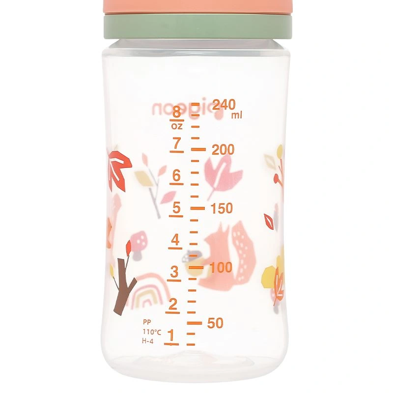 Bình sữa nhựa PP Pigeon Softouch Baby-Friendly World cổ rộng 240 ml - Mùa đông (từ 3 tháng) 17