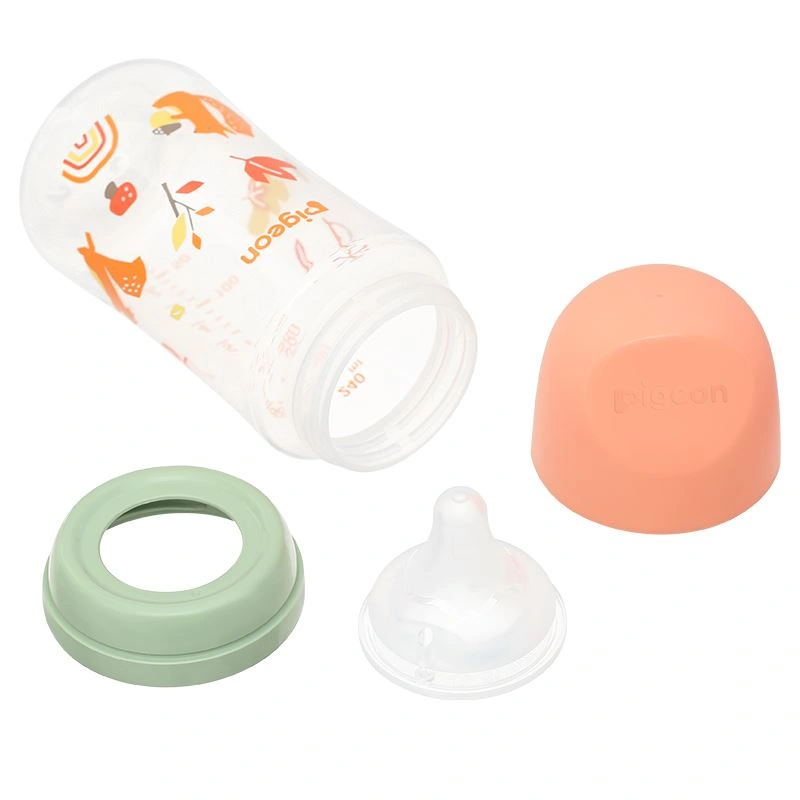 Bình sữa nhựa PP Pigeon Softouch Baby-Friendly World cổ rộng 240 ml - Mùa đông (từ 3 tháng) 18