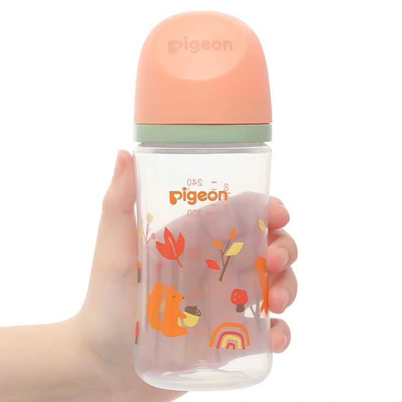 Bình sữa nhựa PP Pigeon Softouch Baby-Friendly World cổ rộng 240 ml - Mùa đông (từ 3 tháng) 22