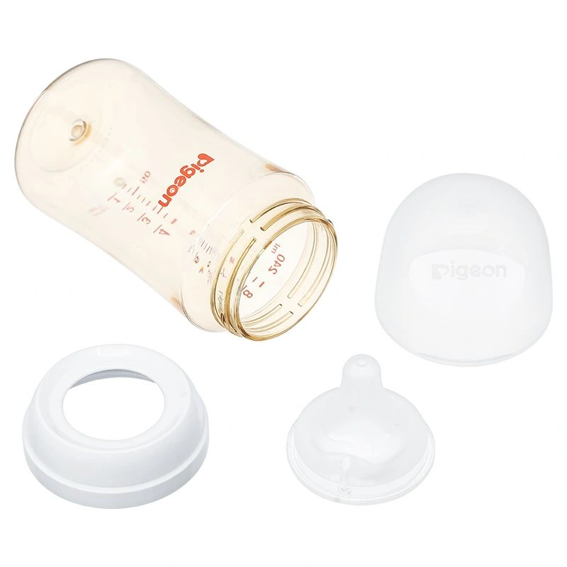Bình sữa nhựa PPSU Pigeon Softouch Baby-Friendly World cổ rộng 240 ml (từ 3 tháng) 4