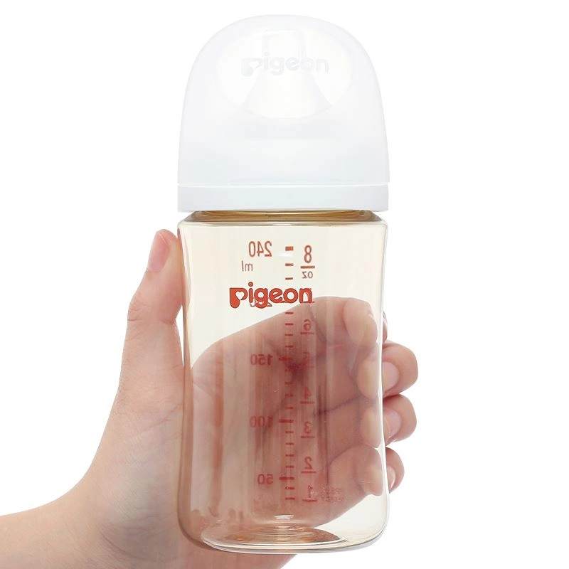 Bình sữa nhựa PPSU Pigeon Softouch Baby-Friendly World cổ rộng 240 ml (từ 3 tháng) 8