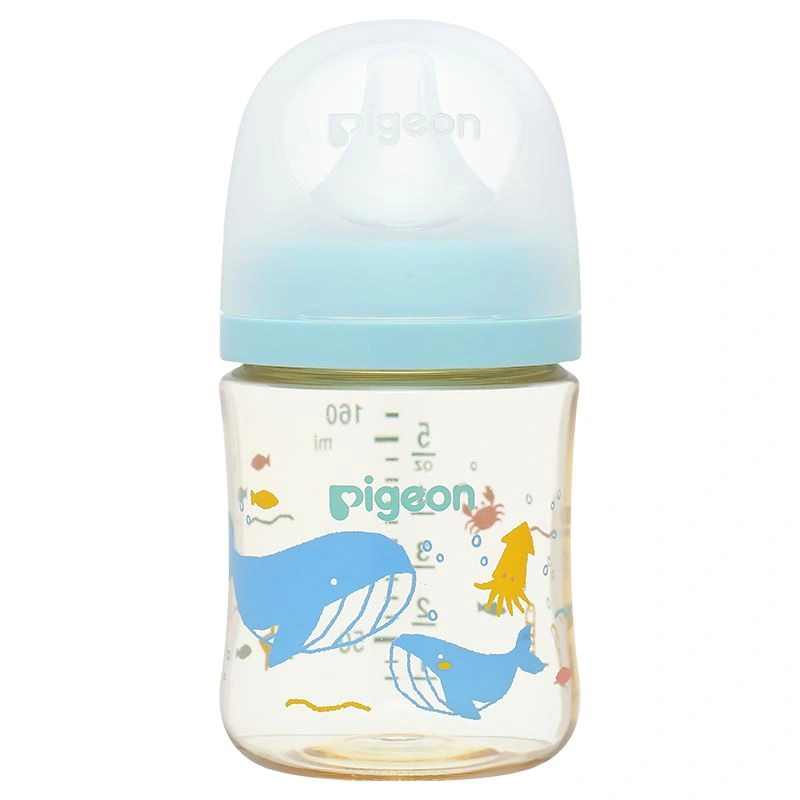 Bình sữa cổ rộng Pigeon Softouch Baby-Friendly World hình đại dương