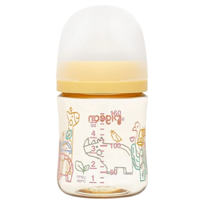 Bình sữa nhựa PPSU Pigeon Softouch Baby-Friendly World cổ rộng 240 ml - Hình thú (từ 3 tháng) 16