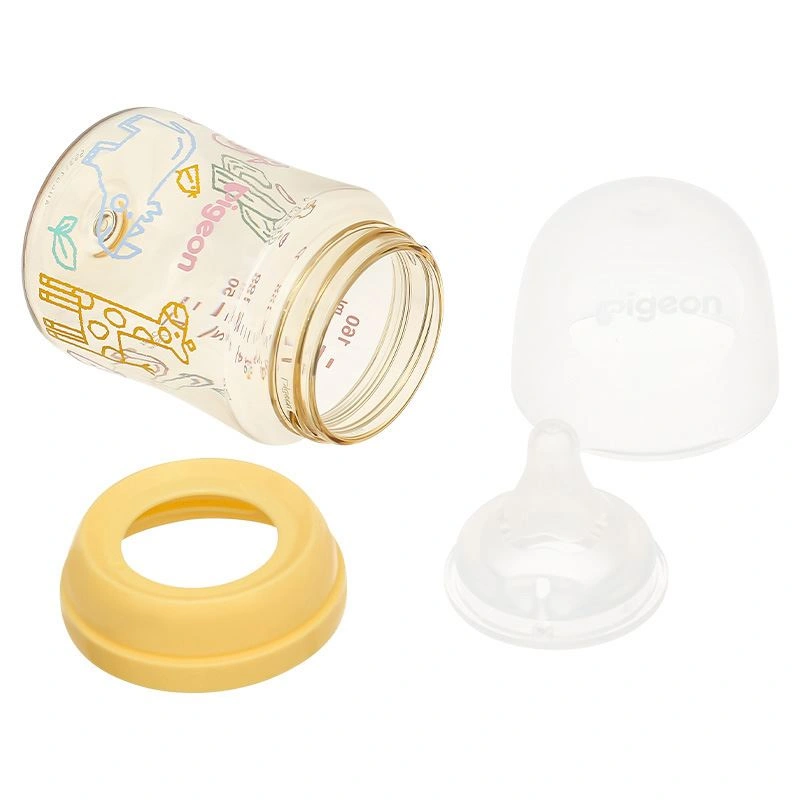 Bình sữa nhựa PPSU Pigeon Softouch Baby-Friendly World cổ rộng 240 ml - Hình thú (từ 3 tháng) 18