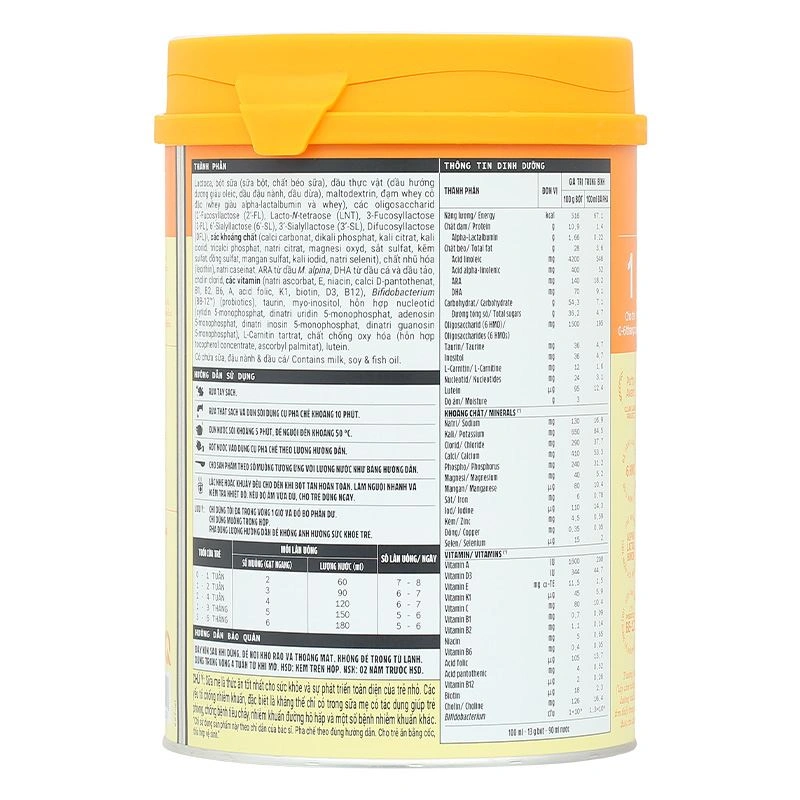 Sữa bột Optimum Gold số 1 800g (0 - 6 tháng) - Giao bao bì ngẫu nhiên 5