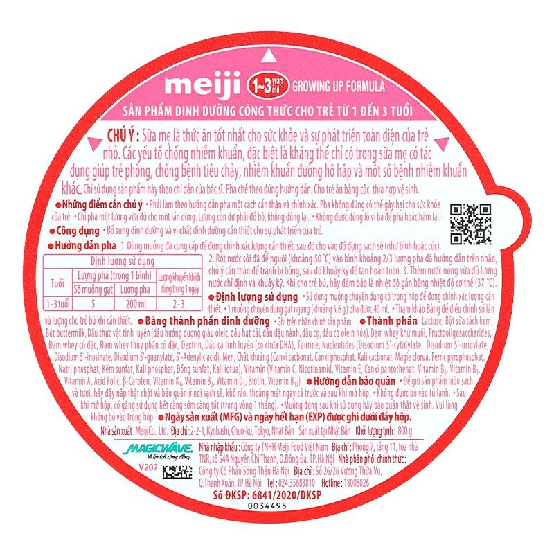 Combo 2 hộp sữa bột Meiji Growing Up Formula 800g (1 - 3 tuổi) 23