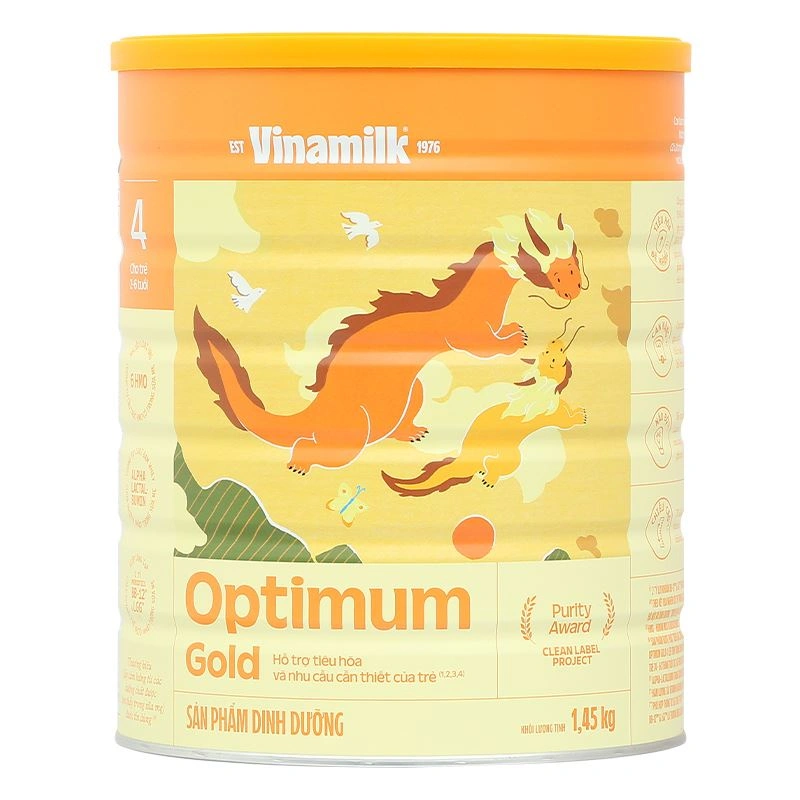 Sữa bột Optimum Gold số 4 hương vani 850g (2 - 6 tuổi) - Giao bao bì ngẫu nhiên 12