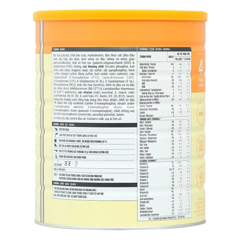 Sữa bột Optimum Gold số 4 hương vani 850g (2 - 6 tuổi) - Giao bao bì ngẫu nhiên 14