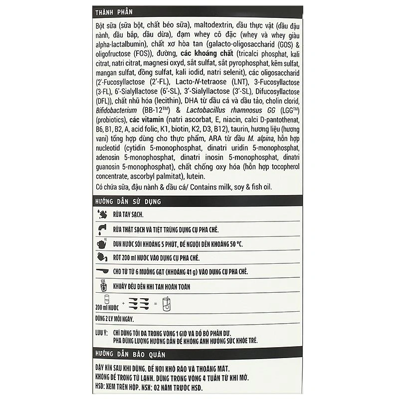 Sữa bột Optimum Gold số 4 hương vani 850g (2 - 6 tuổi) - Giao bao bì ngẫu nhiên 8