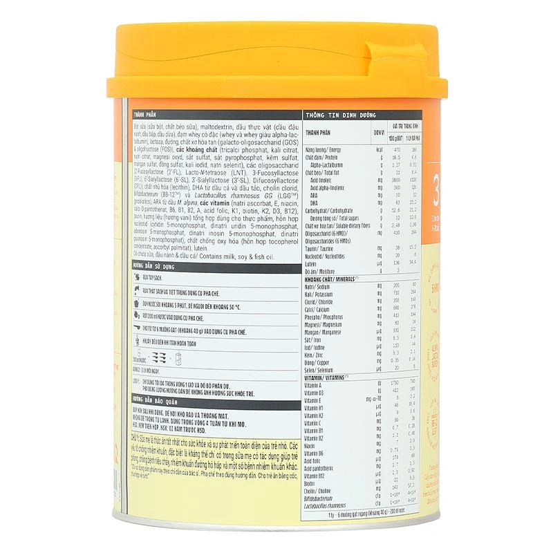 Sữa bột Optimum Gold số 3 hương vani 850g (1 - 2 tuổi) - Giao bao bì ngẫu nhiên 5