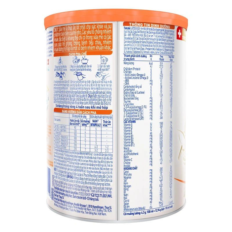 Sữa bột NAN InfiniPro A2 số 1 (đạm quý A2) 400g (0 - 12 tháng) - Giao bao bì ngẫu nhiên 4