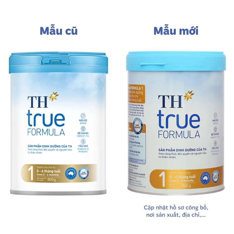Sữa bột TH true Formula số 1 800g (0 - 6 tháng) - Giao bao bì ngẫu nhiên 2