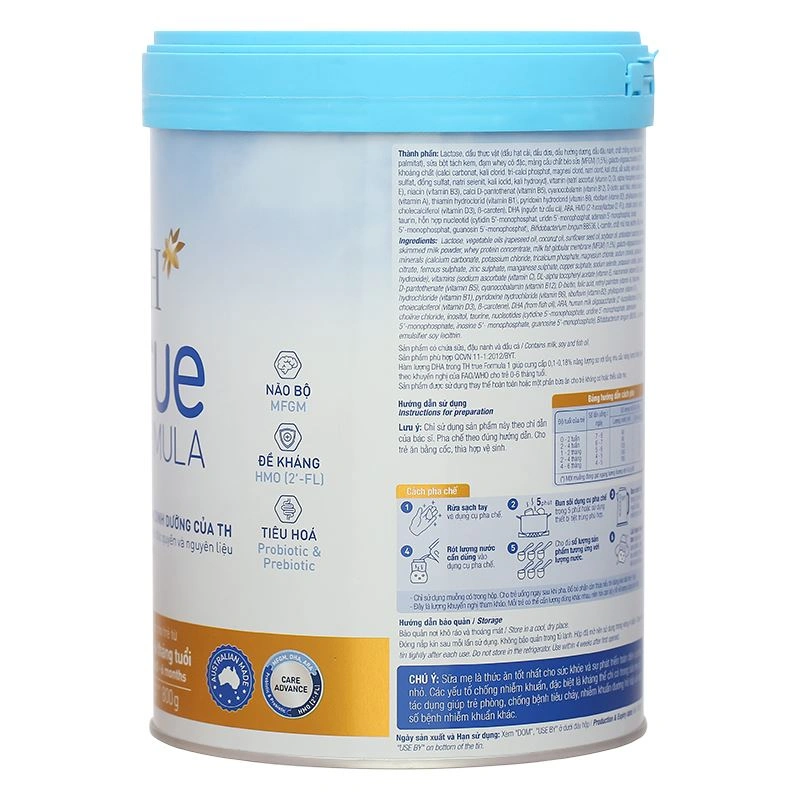 Sữa bột TH true Formula số 1 800g (0 - 6 tháng) - Giao bao bì ngẫu nhiên 4