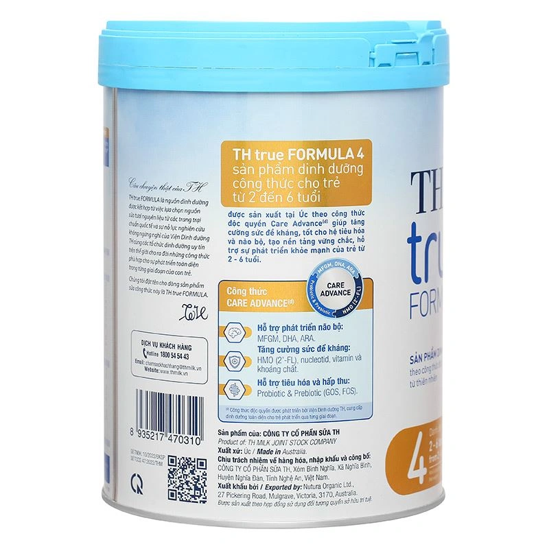 Sữa bột TH true Formula số 4 800g (2 - 6 tuổi) - Giao bao bì ngẫu nhiên 3