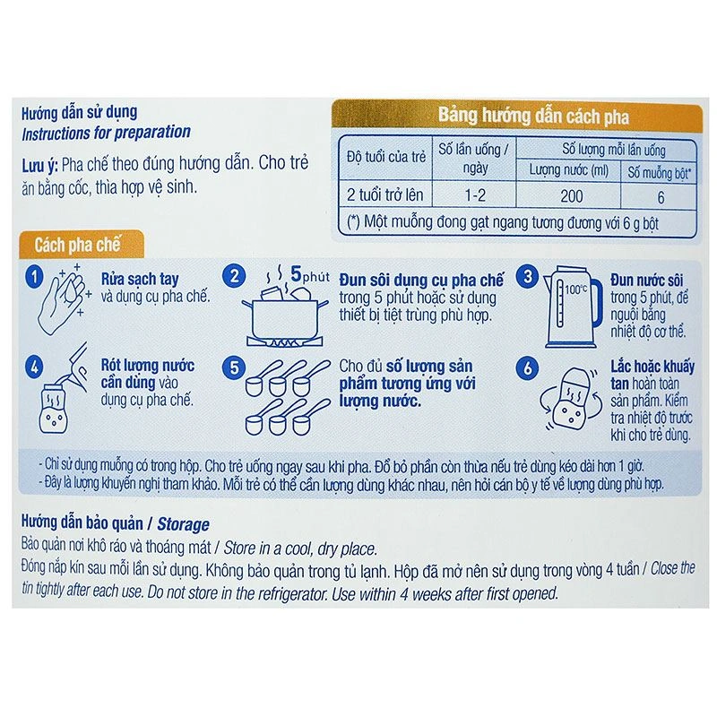 Sữa bột TH true Formula số 4 800g (2 - 6 tuổi) - Giao bao bì ngẫu nhiên 8