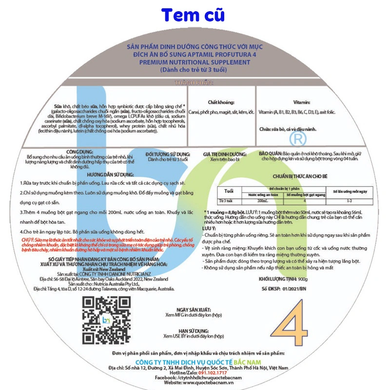 Sữa bột Aptamil Úc Profutura số 4 900g (từ 3 tuổi) 9