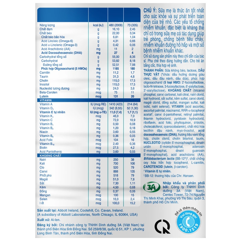 Sữa bột Similac Total Protection 1+ 850g/800g (1 - 2 tuổi) 5