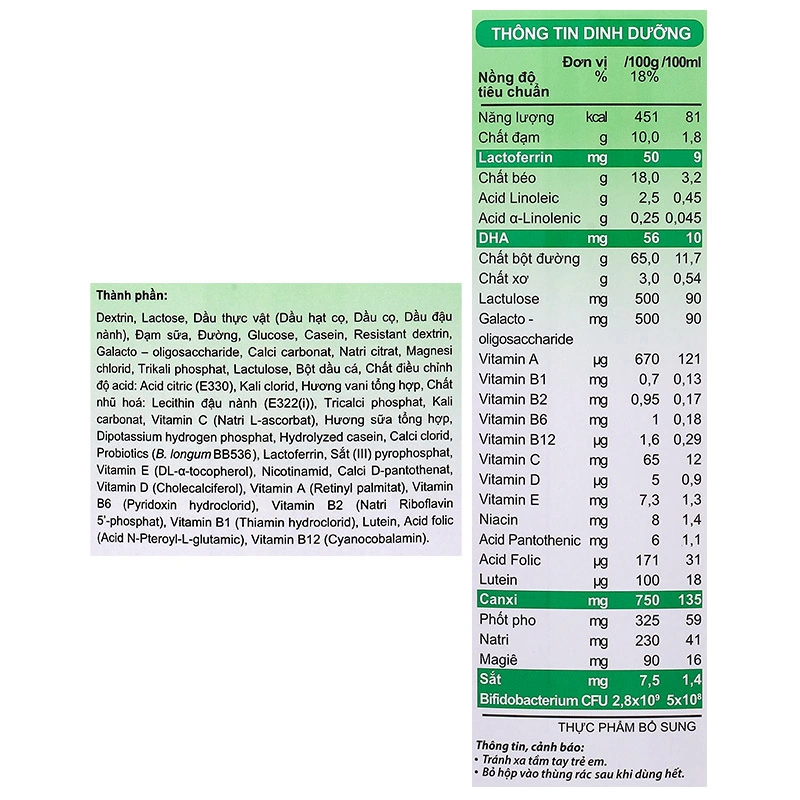 Sữa bột Morinaga Kodomil số 3 hương vani 800g (từ 3 tuổi) 9