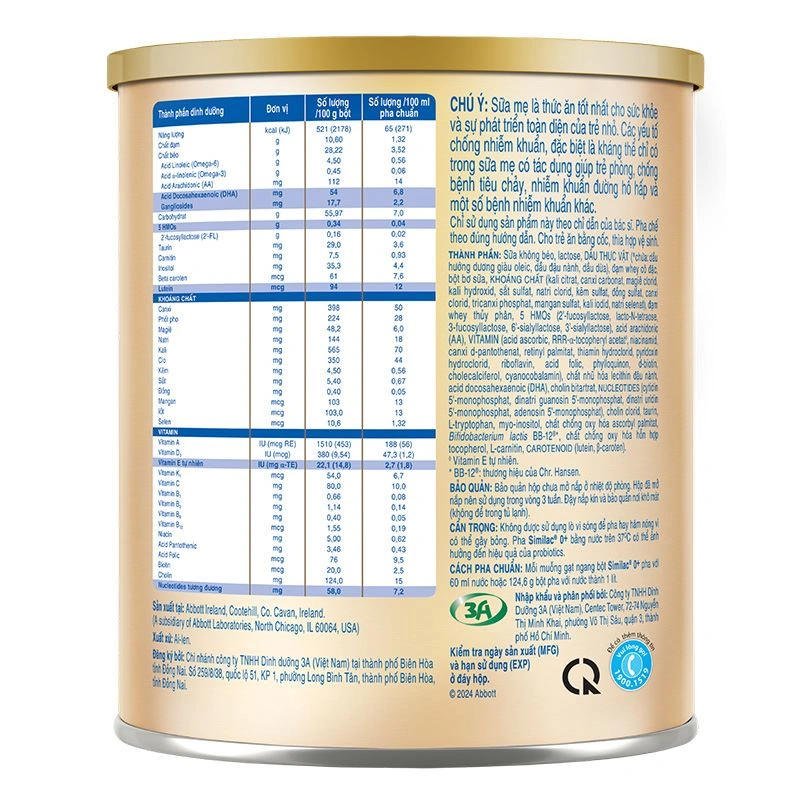 Sữa bột Similac 5G 0+ 380g (0 - 12 tháng) 3