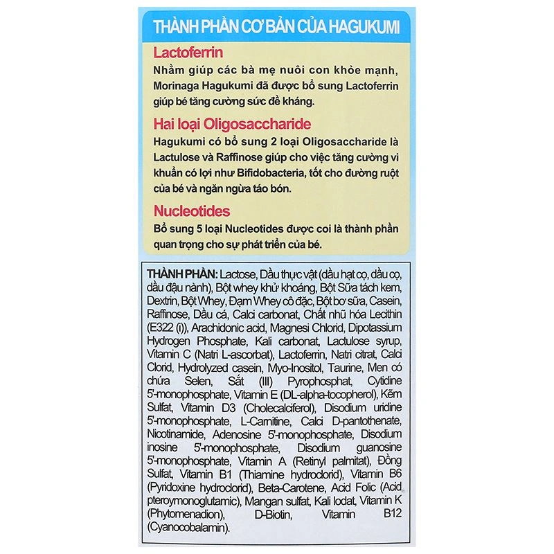 Sữa bột Morinaga Hagukumi số 1 800g (0 - 6 tháng) 6