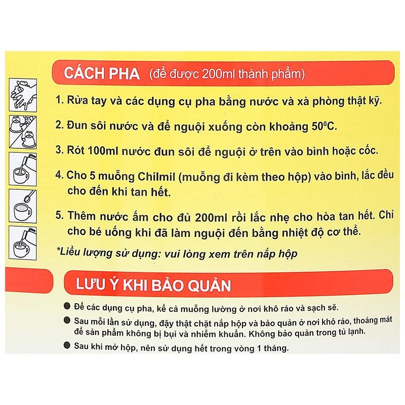 Sữa bột Morinaga Chilmil số 2 800g (6 - 36 tháng) 8