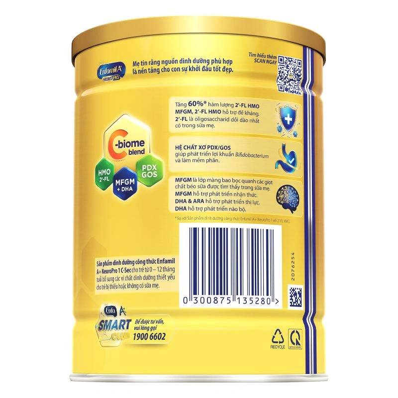 Sữa bột Enfamil A+ Neuropro C-Sec số 1 800g (0 - 12 tháng) 6