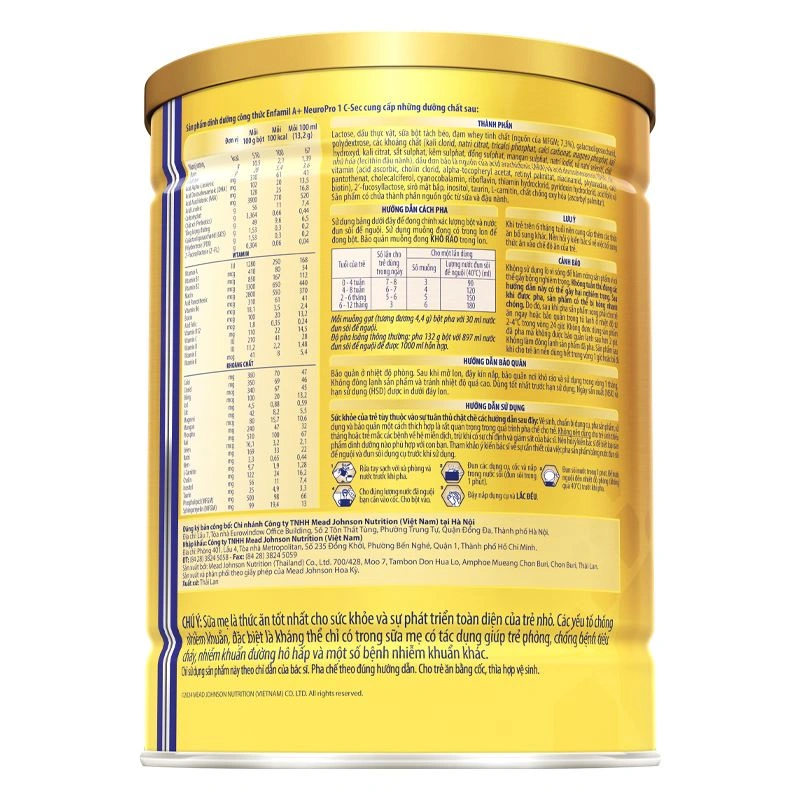 Sữa bột Enfamil A+ Neuropro C-Sec số 1 800g (0 - 12 tháng) 7