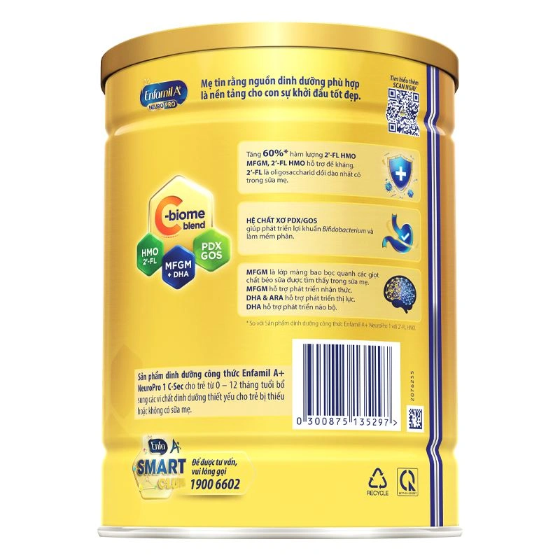 Sữa bột Enfamil A+ Neuropro C-Sec số 1 800g (0 - 12 tháng) 2
