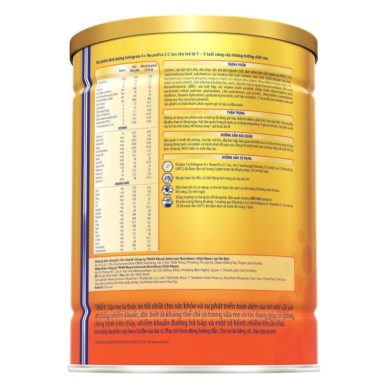 Sữa bột Enfagrow A+ Neuropro C-Sec số 2 800g (1 - 3 tuổi) 3