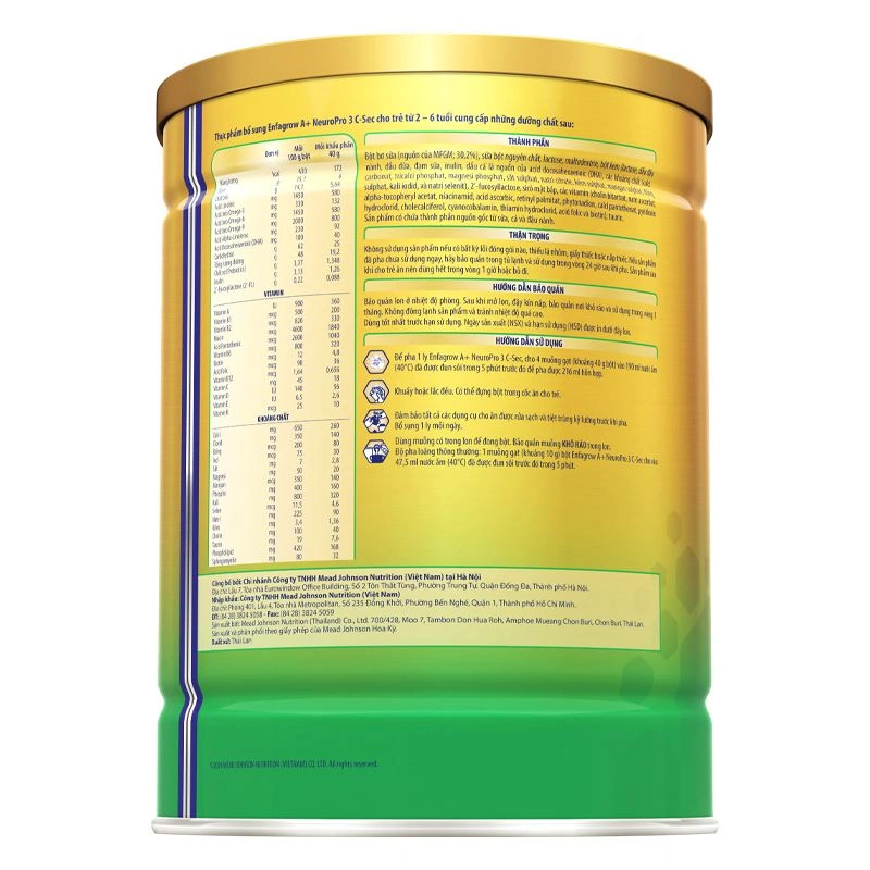 Sữa bột Enfagrow A+ Neuropro C-Sec số 3 800g (2 - 6 tuổi) 3