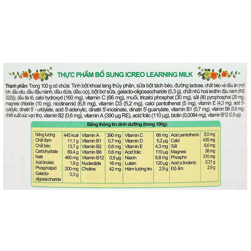 Sữa bột Glico Icreo số 3 820g (từ 3 tuổi) 6