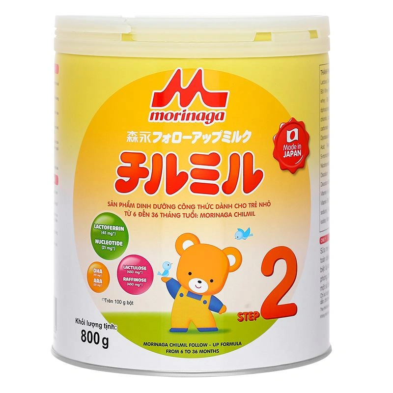Sữa bột Morinaga Chilmil số 2 800g (6 - 36 tháng) (mẫu mới) 2