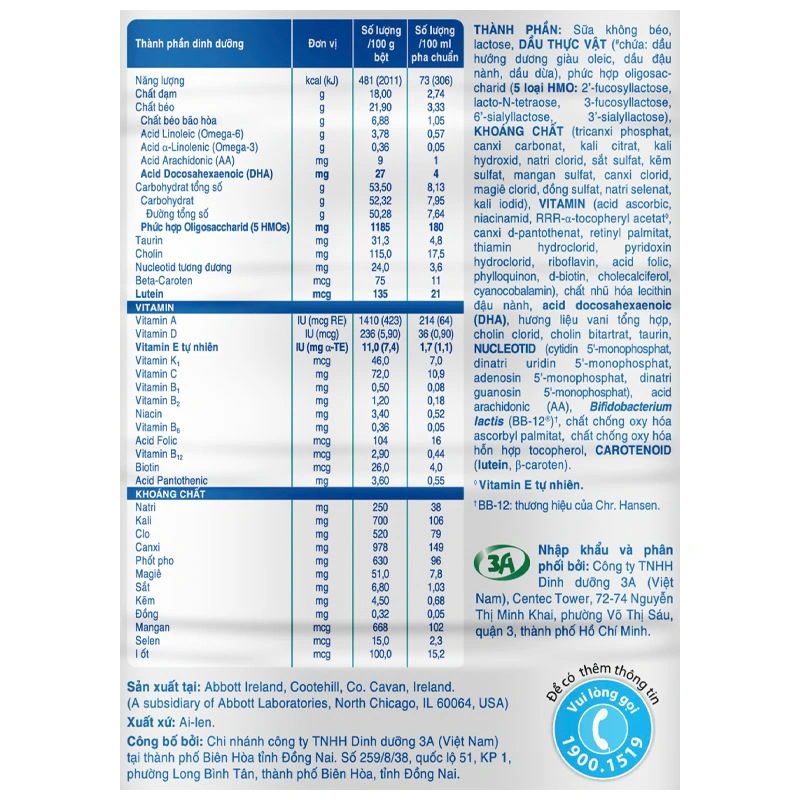 Sữa bột Similac Total Protection 2+ 850g/800g (từ 2 tuổi) 5