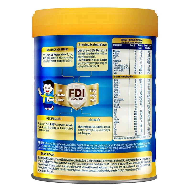 Sữa bột Nutifood GrowPLUS+ xanh 1+ hương vani 1.5 kg (1 - 2 tuổi) giúp tăng cân 10