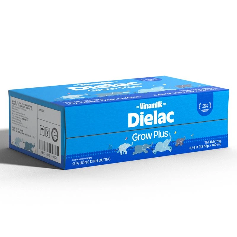 Thùng 48 hộp sữa non pha sẵn Dielac Grow Plus 180 ml (từ 1 tuổi) - Giao bao bì ngẫu nhiên 4