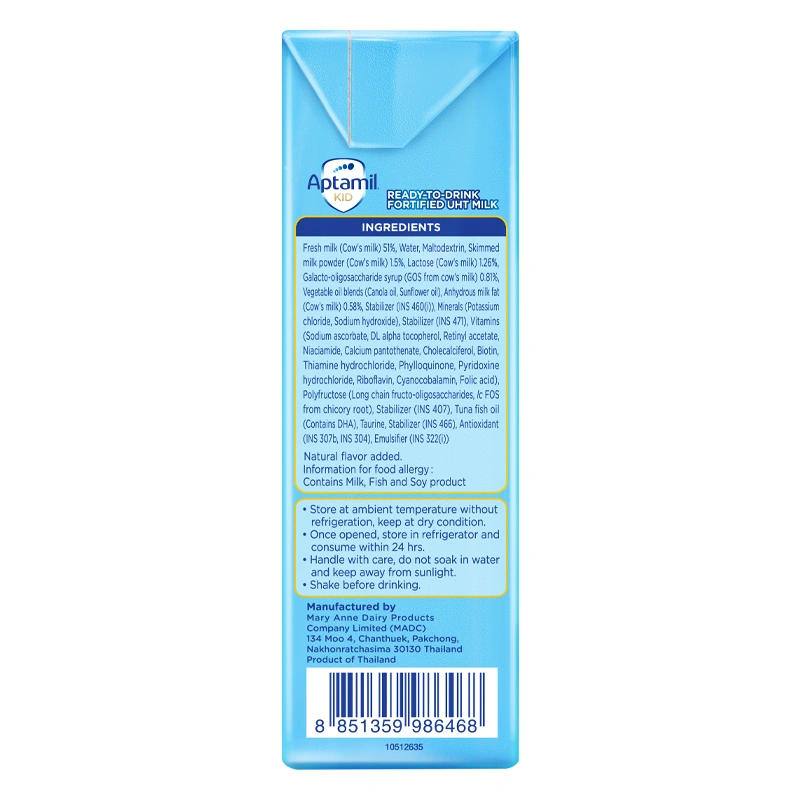 Lốc 3 hộp sữa pha sẵn Aptamil Kid 180 ml (từ 1 tuổi) - Giao bao bì ngẫu nhiên 6