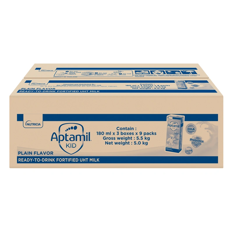 Thùng 27 hộp sữa pha sẵn Aptamil Kid 180 ml (từ 1 tuổi) - Giao bao bì ngẫu nhiên 3