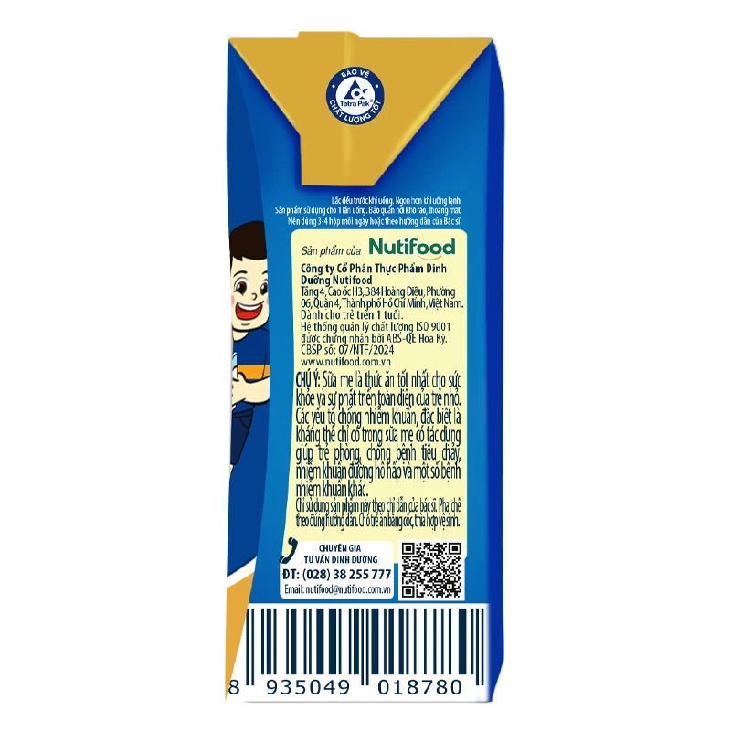 Thùng 48 hộp sữa pha sẵn Nutifood GrowPLUS+ xanh 1+ hương vani 110 ml cho trẻ biếng ăn (1 - 2 tuổi) 8