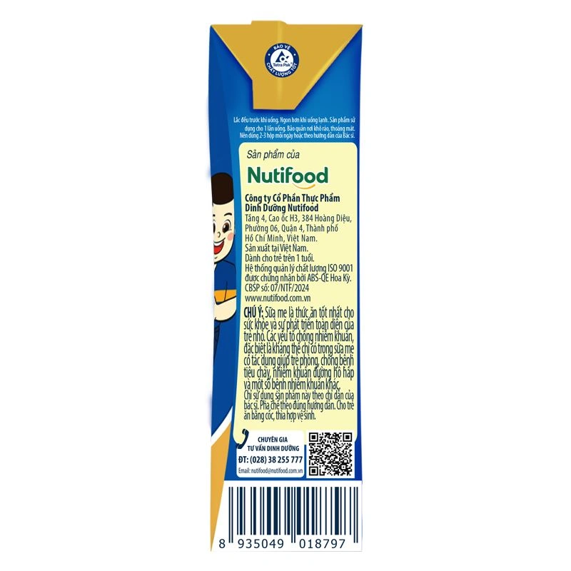 Lốc 4 hộp sữa pha sẵn Nutifood GrowPLUS+ 1+ xanh hương vani 180 ml cho trẻ biếng ăn (1 - 2 tuổi) 17