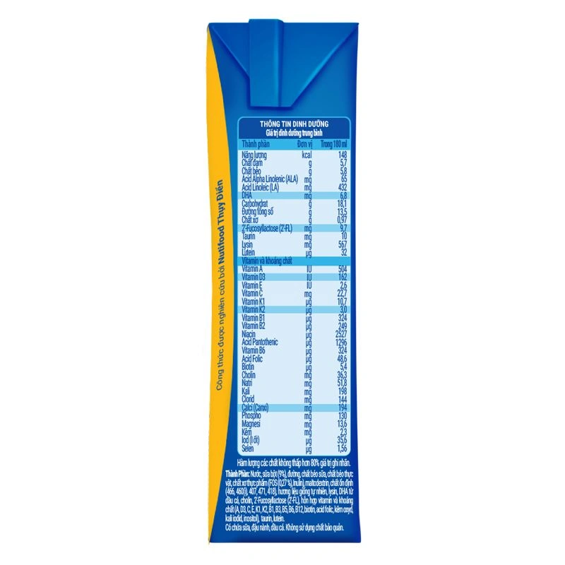 Thùng 48 hộp sữa pha sẵn Nutifood NuVi Grow 1+ 180 ml (1 - 2 tuổi) 11