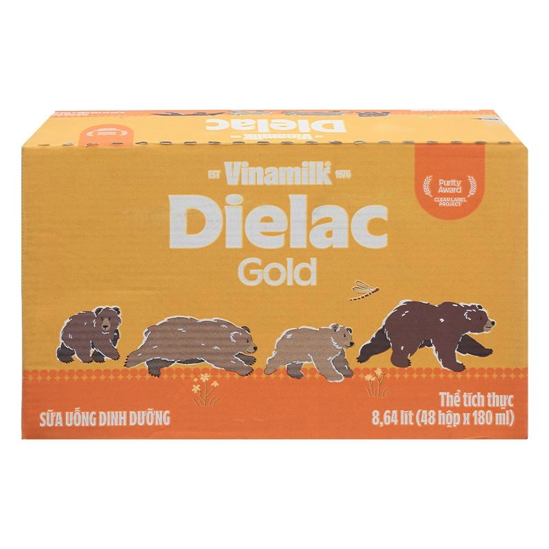 Lốc 4 hộp sữa non pha sẵn Dielac Gold 180 ml (từ 1 tuổi) 10