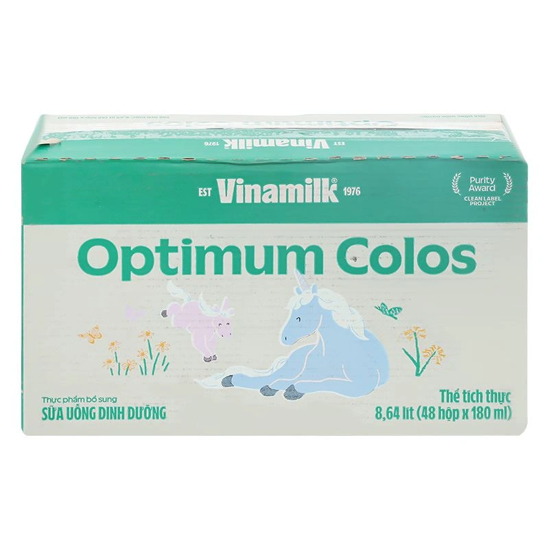 Lốc 4 hộp sữa non pha sẵn Optimum Colos 180 ml (từ 1 tuổi) - Giao bao bì ngẫu nhiên 14