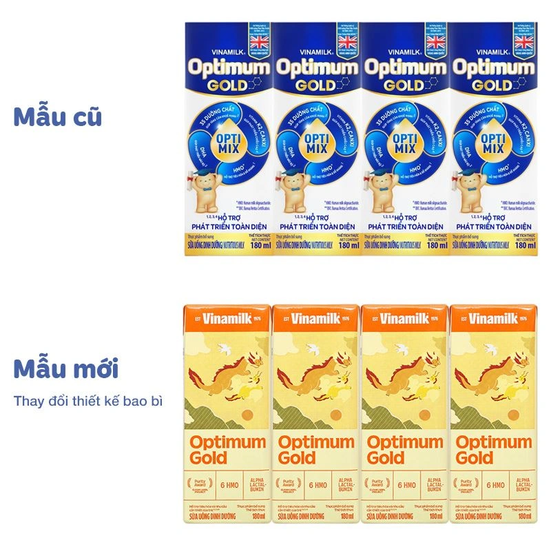 Thùng 48 hộp sữa pha sẵn Optimum Gold 180 ml (từ 1 tuổi) - Giao bao bì ngẫu nhiên 18