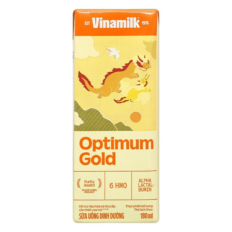 Thùng 48 hộp sữa pha sẵn Optimum Gold 180 ml (từ 1 tuổi) - Giao bao bì ngẫu nhiên 10