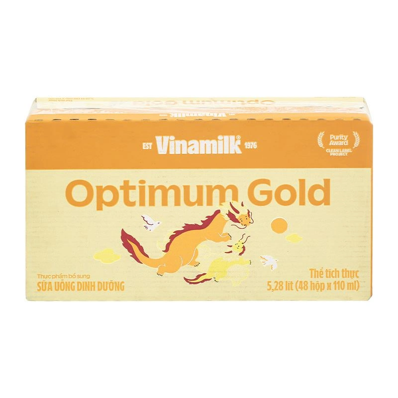 Thùng 48 hộp sữa pha sẵn Optimum Gold 110 ml (từ 1 tuổi) - Giao bao bì ngẫu nhiên 5