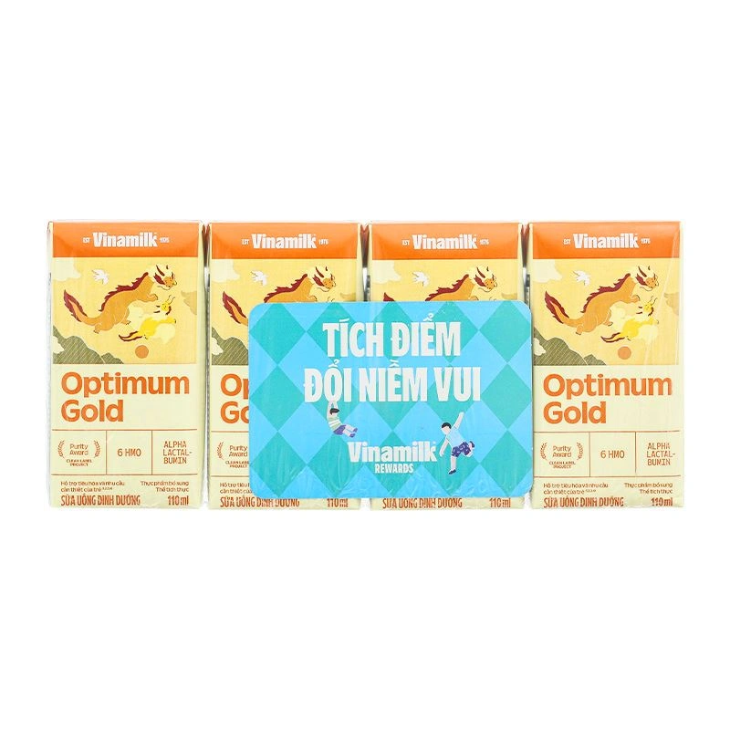 Thùng 48 hộp sữa pha sẵn Optimum Gold 110 ml (từ 1 tuổi) - Giao bao bì ngẫu nhiên 8