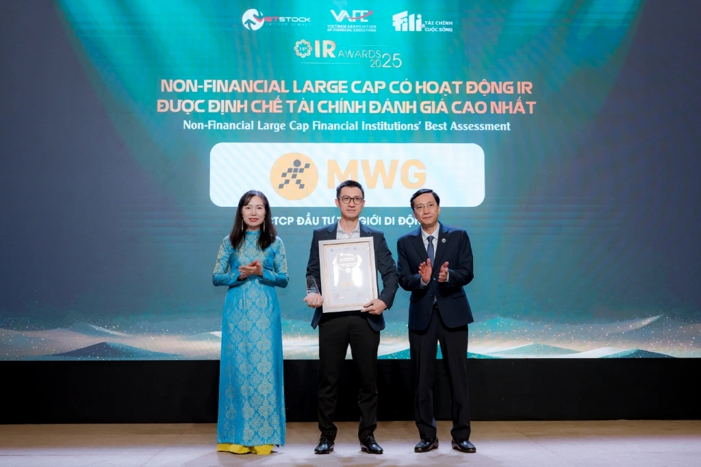 Tap Doan The Gioi Di Dong (MWG) Duoc Vinh Danh Tai Top 3 IR Awards - Nhom Non-Financial Large Cap
