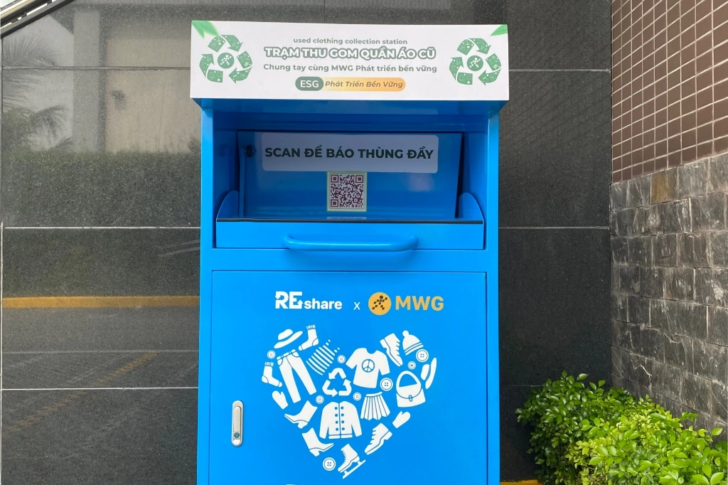 REshare: Thu Hoi Quan Ao Cu Tai Van Phong MWG