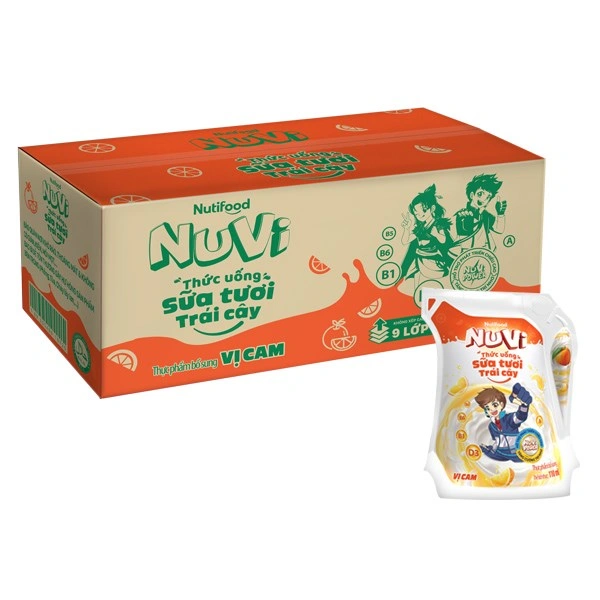 Sữa tươi trái cây Nutifood NuVi hương cam 110 ml (từ 2 tuổi) 6