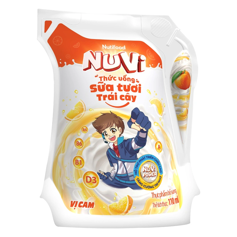 Sữa tươi trái cây Nutifood NuVi hương cam 110 ml (từ 2 tuổi) 9